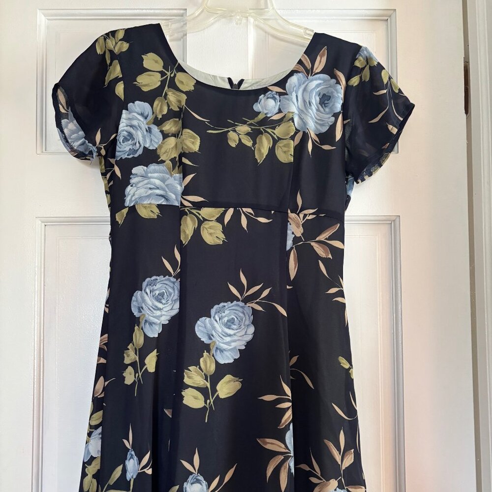 Rampage Blue Floral Dress